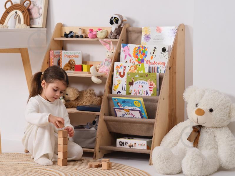 Стелаж Goodevas Монтессорі 2в1 для книг та іграшок E624 молочний - фото 33 Стелаж Goodevas Монтессорі 2в1 для книг та іграшок E624 молочний - фото 33