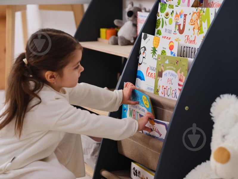 Стелаж Goodevas Монтессорі 2в1 для книг та іграшок E624 молочний - фото 11 Стелаж Goodevas Монтессорі 2в1 для книг та іграшок E624 молочний - фото 11