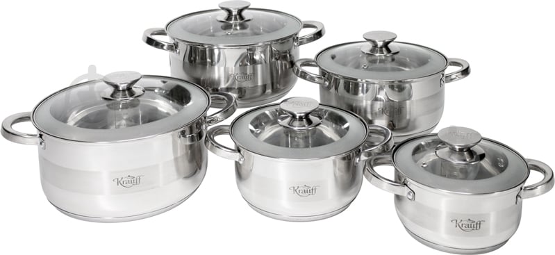 Набір каструль Krauff 10 предметів 26-242-006 - фото 1