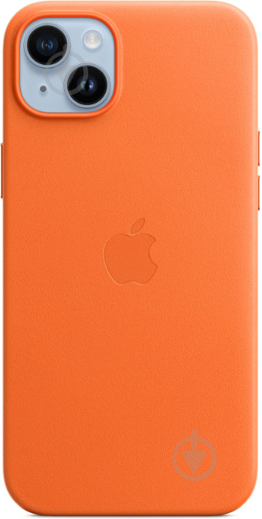 Чехол Apple Leather Case with MagSafe для iPhone 14 Plus orange(MPPF3ZE/A) - фото 1