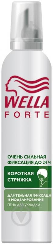 Пенка для волос Wella Forte для коротких волос супер сильная фиксация 200 мл - фото 1