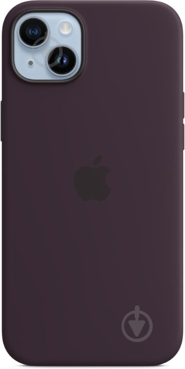 Чохол Apple Silicone Case with MagSafe для iPhone 14 Plus elderberry(MPT93ZE/A) - фото 1