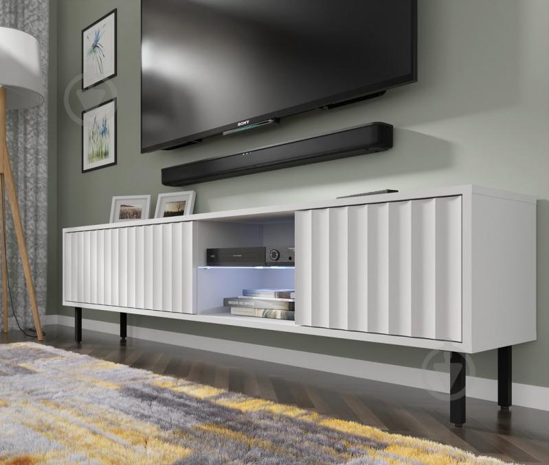 Тумба под ТВ BIM Furniture Vina 3д 1560x310x310 мм белый матовый(VINA_TV_STAND_156_WHITE_MAT) - фото 8 Тумба под ТВ BIM Furniture Vina 3д 1560x310x310 мм белый матовый(VINA_TV_STAND_156_WHITE_MAT) - фото 8