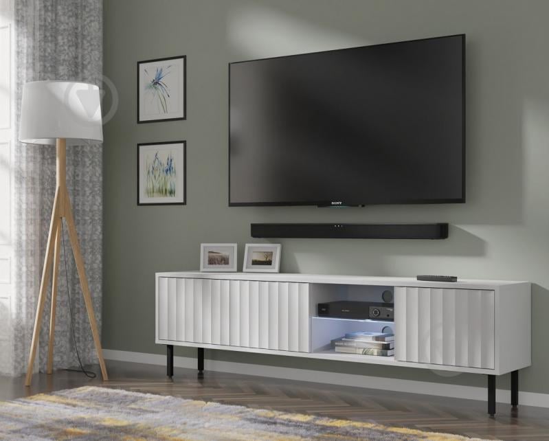 Тумба под ТВ BIM Furniture Vina 3д 1560x310x310 мм белый матовый(VINA_TV_STAND_156_WHITE_MAT) - фото 6 Тумба под ТВ BIM Furniture Vina 3д 1560x310x310 мм белый матовый(VINA_TV_STAND_156_WHITE_MAT) - фото 6