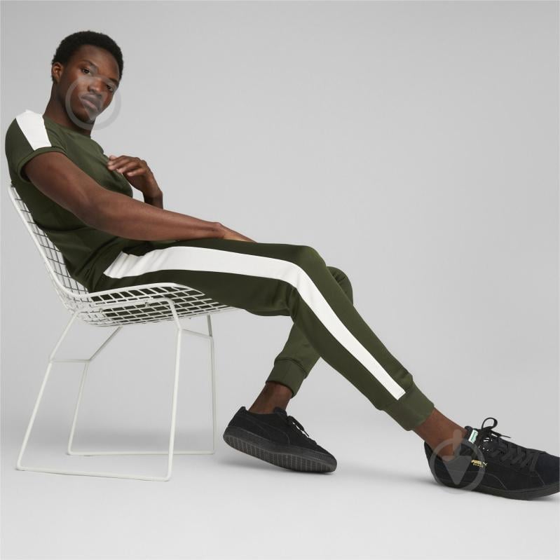 Брюки Puma T7 ICONIC TRACK PANTS (S) PT 53948531 р. M зеленый - фото 4