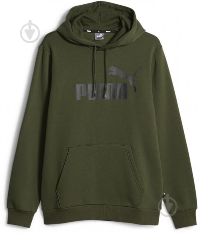 Джемпер Puma ESS BIG LOGO HOODIE FL (S) 58668731 р.S хакі - фото 1