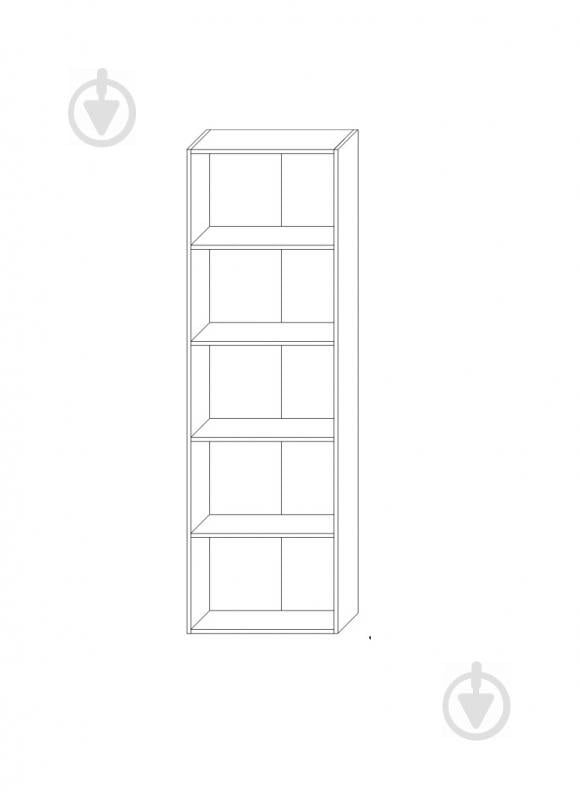 Стеллаж SOKME 600/1920 2Д дуб сонома - фото 2