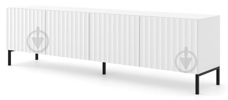 Тумба під ТВ BIM Furniture Wave 4д 2000x560x420 мм чорний/білий матовий (WAVE_TV_STAND_200_4D_WHITE_MAT) - фото 1