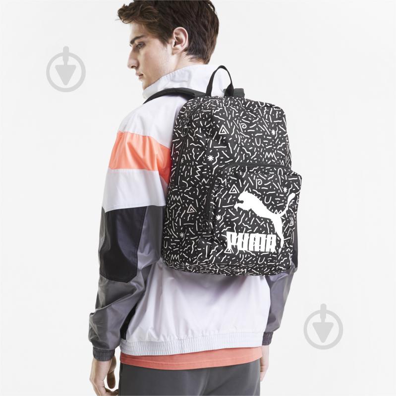 Рюкзак Puma Originals Backpack 07735304 21 л бело-черный - фото 3