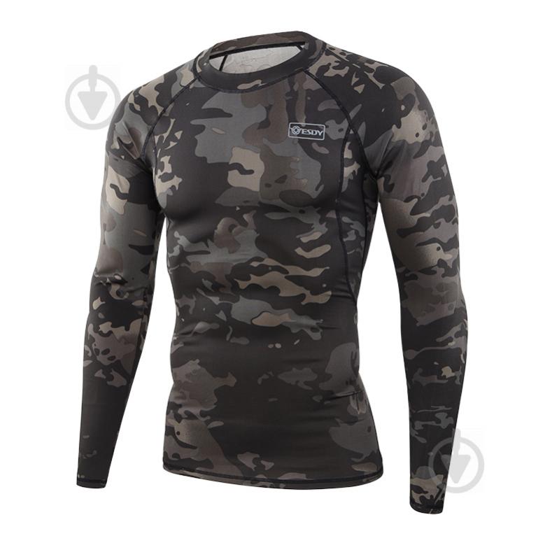 Термобелье ESDY быстросохнущее. Camo Black JA-09-5-1 р.M черный - фото 3