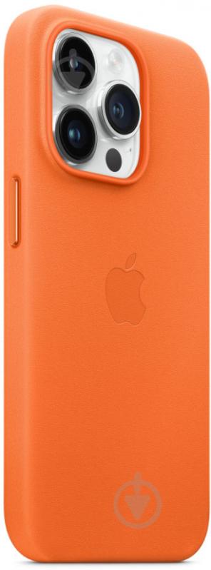 Чохол Apple Leather Case with MagSafe для iPhone 14 Pro orange(MPPL3ZE/A) - фото 2