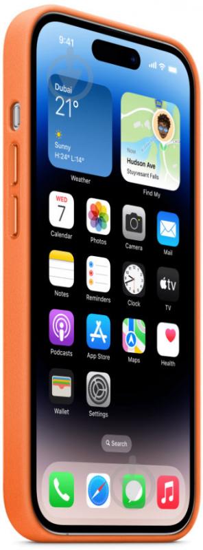 Чехол Apple Leather Case with MagSafe для iPhone 14 Pro orange(MPPL3ZE/A) - фото 3