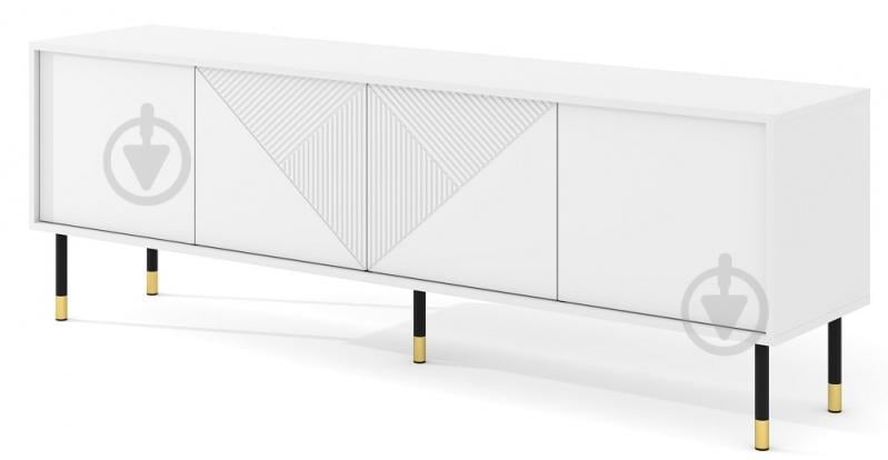 Тумба под ТВ BIM Furniture Woody 4д 1800x600x400 мм белый матовый(WOODY_TV_STAND_4D_180_WHITE_MA) - фото 1 Тумба под ТВ BIM Furniture Woody 4д 1800x600x400 мм белый матовый(WOODY_TV_STAND_4D_180_WHITE_MA) - фото 1