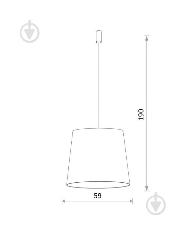 Підвіс Nowodvorski Cone 1x60 Вт E27 білий 8438 - фото 2