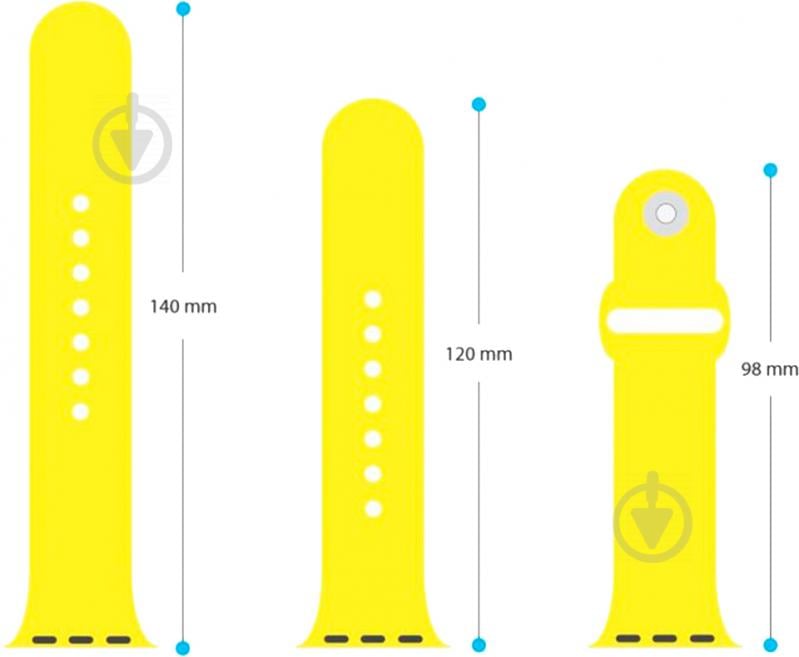 Ремешок Armorstandart Sport Band (3 Straps) для Apple Watch 42-44 мм yellow ARM49073 - фото 3