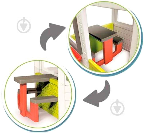 Ігровий будиночок Smoby з горищем та літньою кухнею 810200 - фото 5