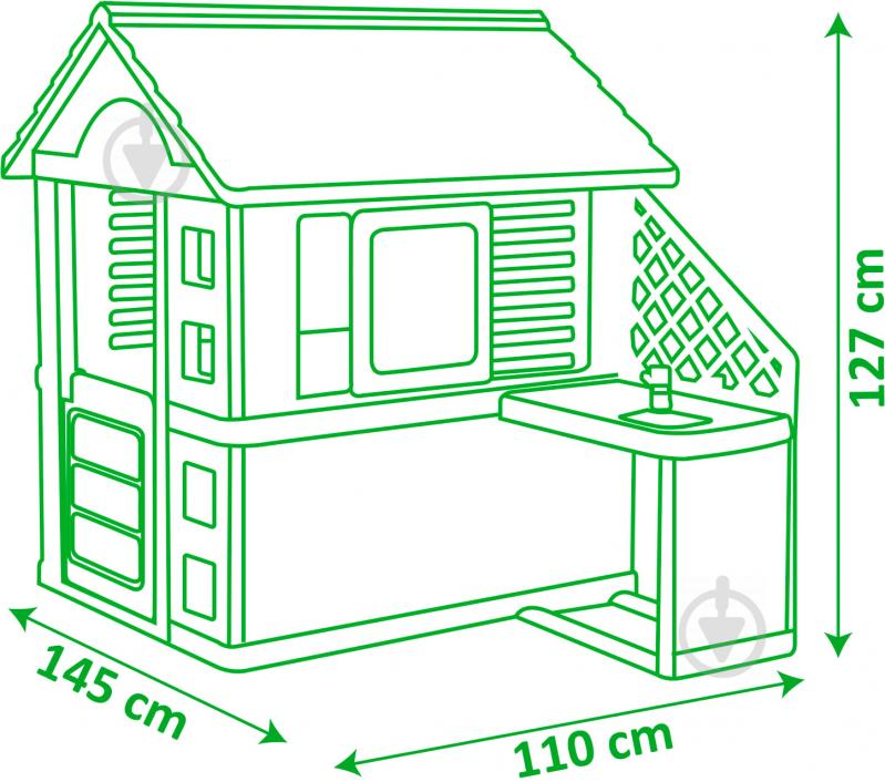 Ігровий будиночок Smoby Дачний з кухнею 810702 - фото 3