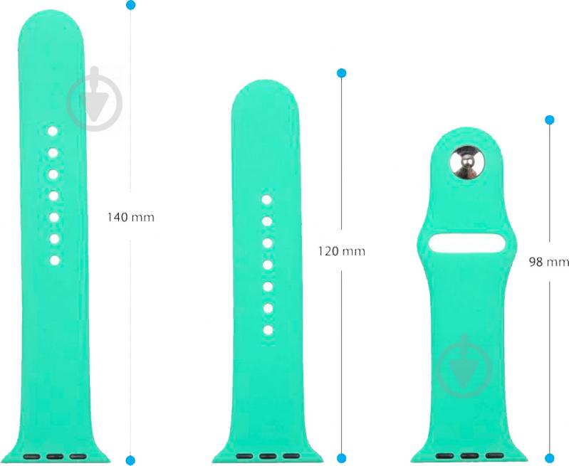 Ремешок Armorstandart Sport Band (3 Straps) для Apple Watch 42-44 мм spearmint ARM57873 - фото 3