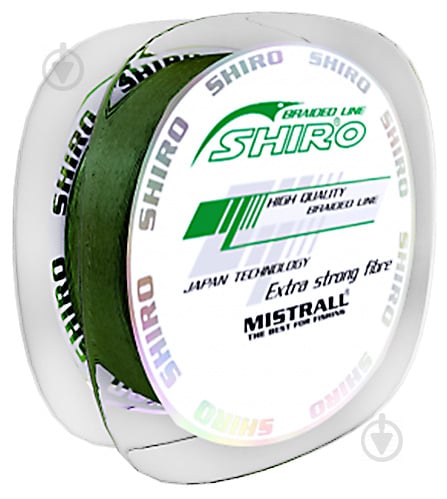 Шнур Mistrall Shiro Bl Green 150м 0.06мм 3.8 кгкг ZM-3420006 - фото 1