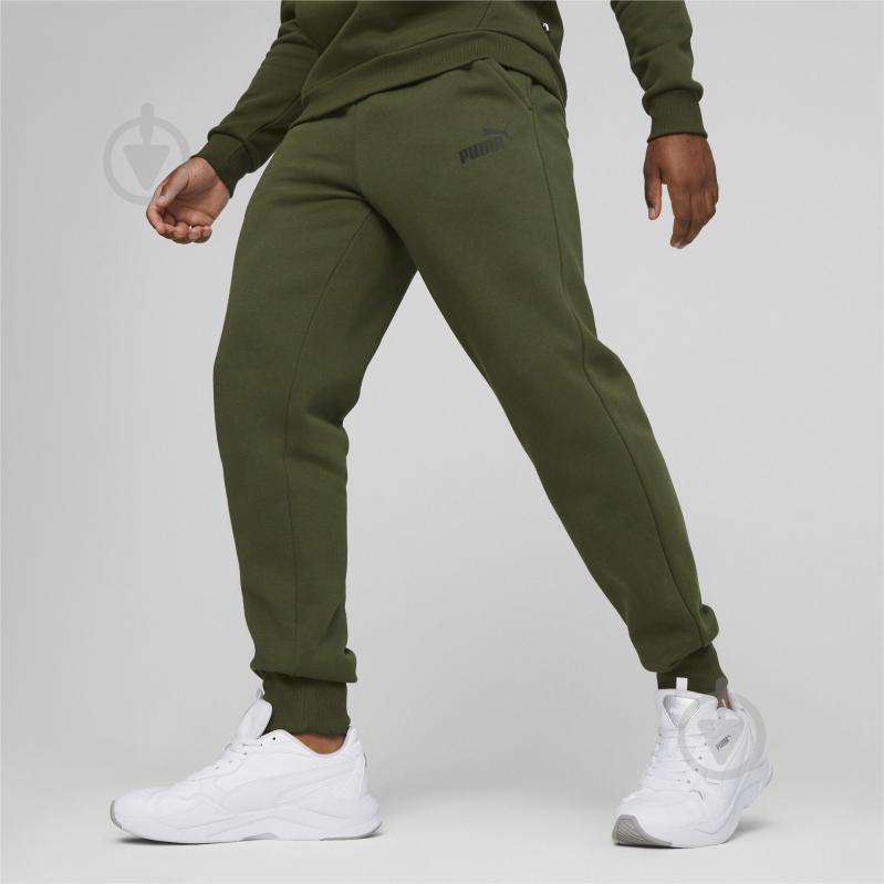 Штани Puma ESS LOGO PANTS FL CL (S) 58671531 р. L хакі - фото 3