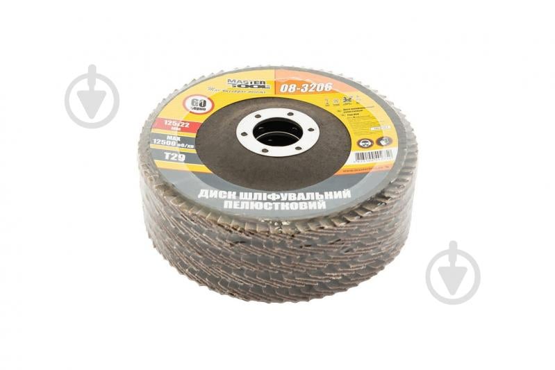 Круг лепестковый MasterTool 5 шт. 125 мм P60 08-3206PC - фото 2