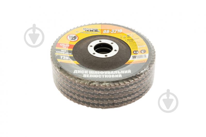 Круг лепестковый MasterTool 5 шт. 125 мм P100 08-3210PC - фото 2