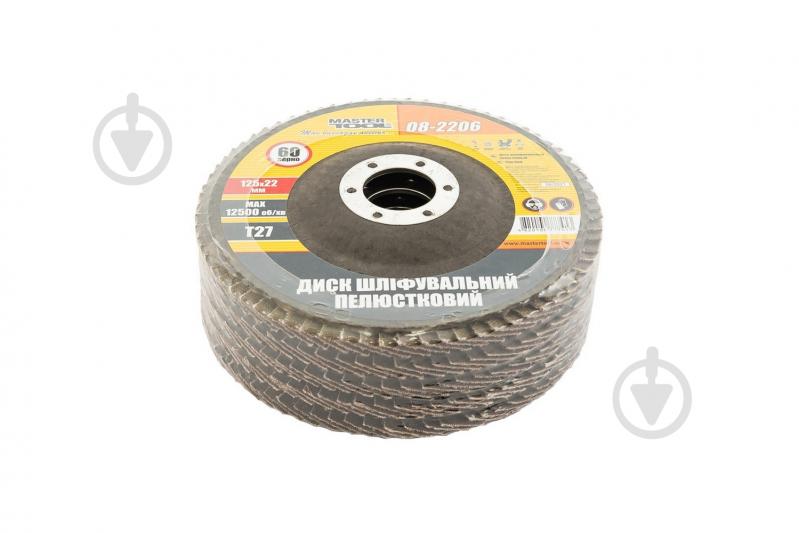 Круг пелюстковий MasterTool 5 шт. 125 мм P60 08-2206PC - фото 2