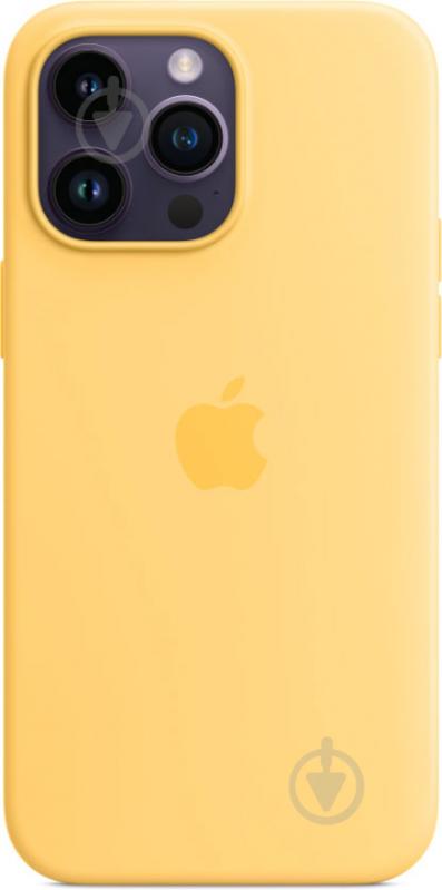 Чохол Apple Silicone Case with MagSafe для iPhone 14 Pro Max sunglow(MPU03ZE/A) - фото 1