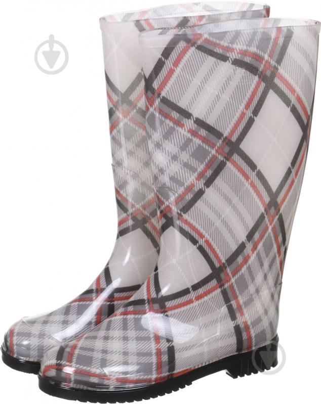 Сапоги Alisa Line Шотландка р.37 А201 серый - фото 1