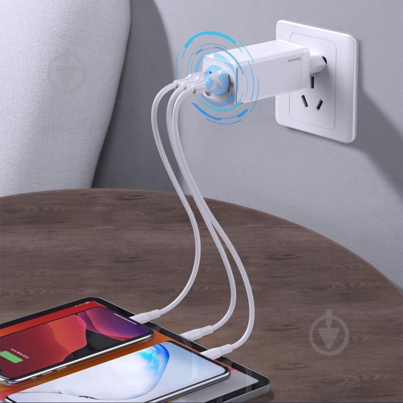 Зарядное устройство BASEUS GaN fast wall charger PPS 65W (CCGAN-B02) - фото 6