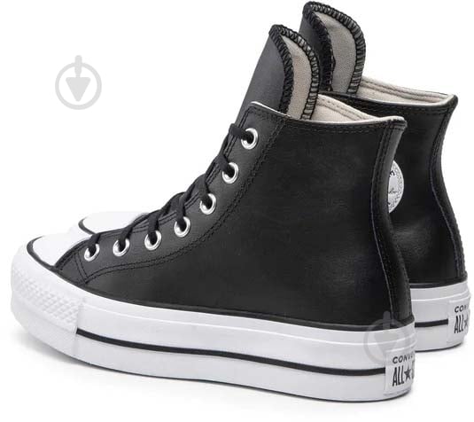 Кросівки жіночі демісезонні Converse CHUCK TAYLOR ALL STAR LIFT 561675C р.38 чорні - фото 4