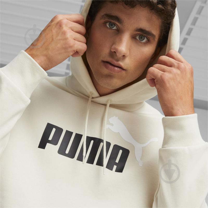 Джемпер Puma ESS+ 2 COL BIG LOGO HOODIE FL 58676487 р.L бежевый - фото 5