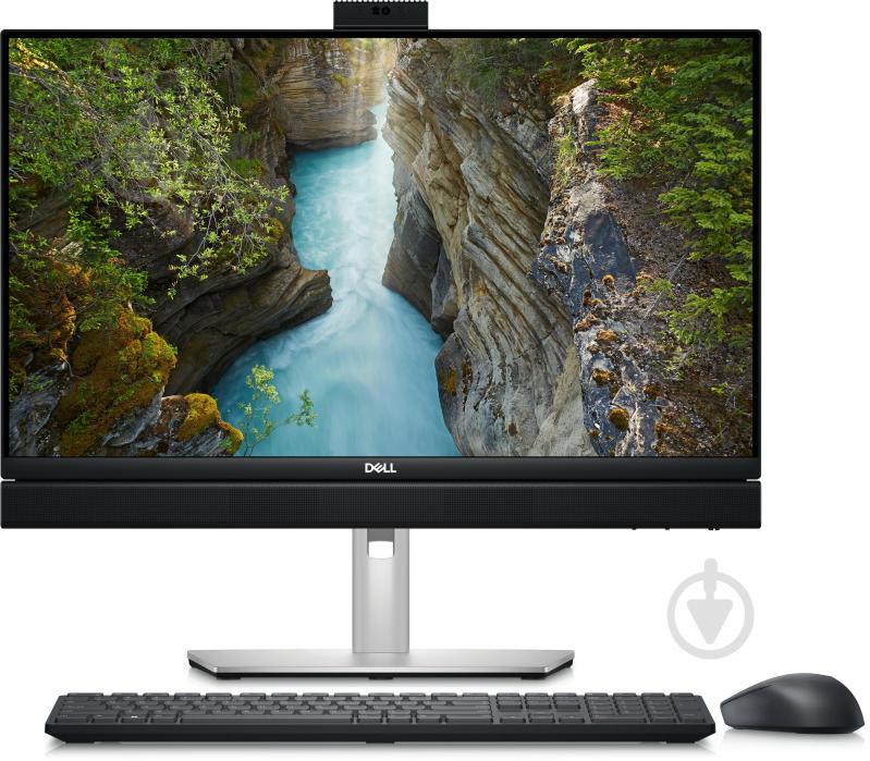 Моноблок Dell Optiplex 7410 23,8" (N009O7410AIO_UBU) grey - фото 1