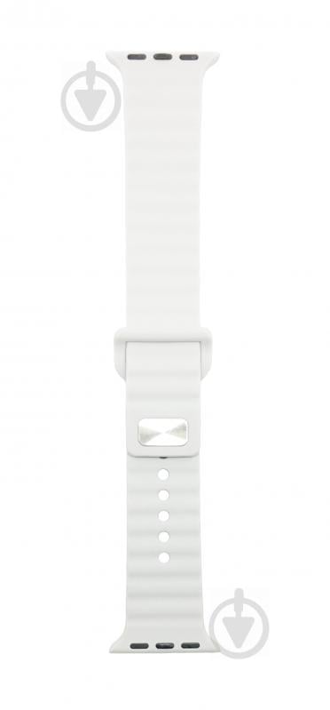 Ремінець Armorstandart Ribbed для Apple Watch 42-44 mm white ARM51988 - фото 1