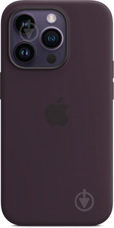 Чохол Apple Silicone Case with MagSafe для iPhone 14 Pro elderberry(MPTK3ZE/A) - фото 1