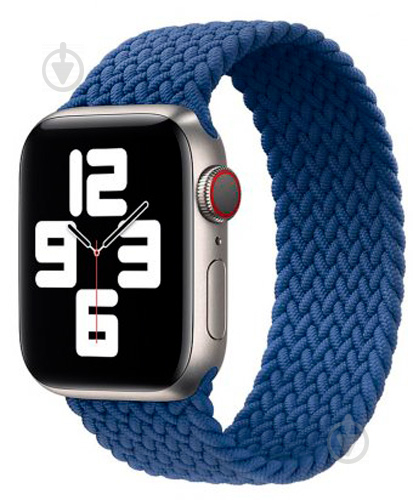 Ремінець Armorstandart Braided Solo Loop для Apple Watch 38mm/40mm Size 4 atlantic blue ARM58067 - фото 3