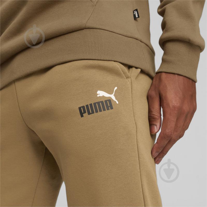 Брюки Puma ESS+ 2 COL LOGO PANTS FL CL 58676793 р. XL коричневый - фото 5