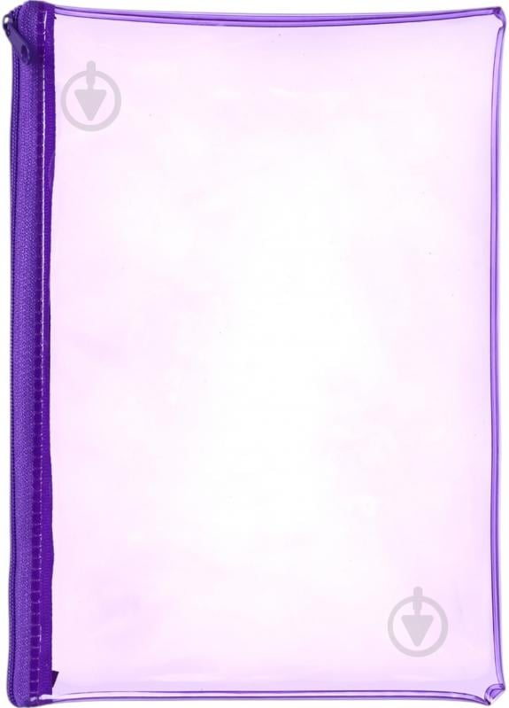 Пенал шкільний на замку ПВХ NINGBO JOHNSHEN STATIONERY CO.,LTD прозорий із бузковим - фото 3 Пенал шкільний на замку ПВХ NINGBO JOHNSHEN STATIONERY CO.,LTD прозорий із бузковим - фото 3