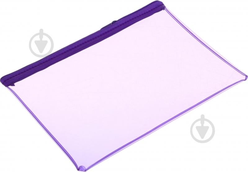 Пенал шкільний на замку ПВХ NINGBO JOHNSHEN STATIONERY CO.,LTD прозорий із бузковим - фото 2 Пенал шкільний на замку ПВХ NINGBO JOHNSHEN STATIONERY CO.,LTD прозорий із бузковим - фото 2