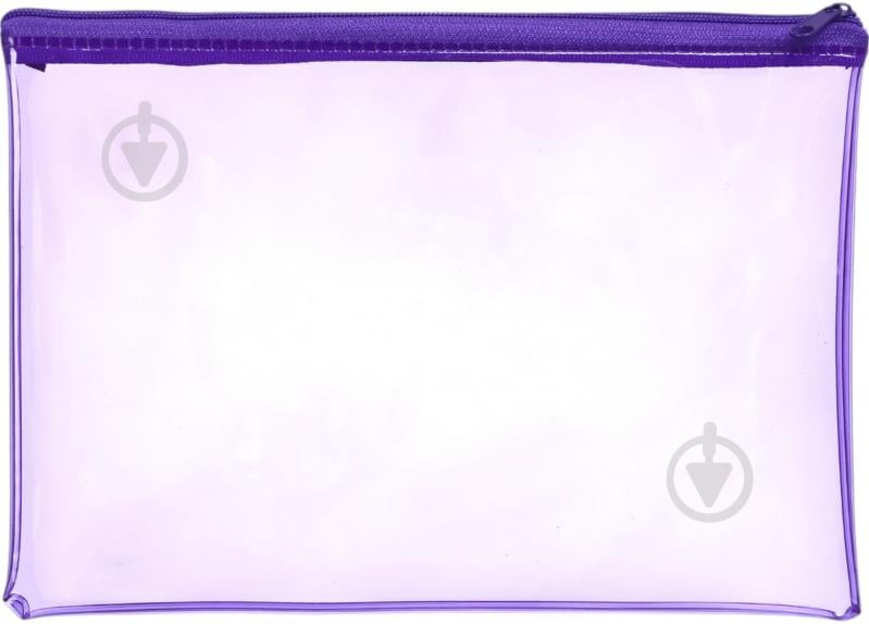 Пенал шкільний на замку ПВХ NINGBO JOHNSHEN STATIONERY CO.,LTD прозорий із бузковим - фото 1 Пенал шкільний на замку ПВХ NINGBO JOHNSHEN STATIONERY CO.,LTD прозорий із бузковим - фото 1