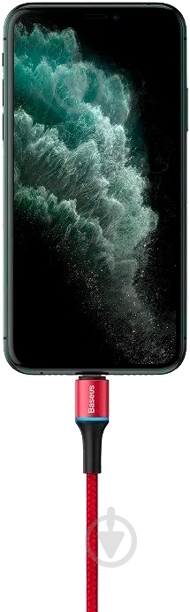 Кабель BASEUS USB – Apple Lightning 1 м red Halo 18W - фото 7