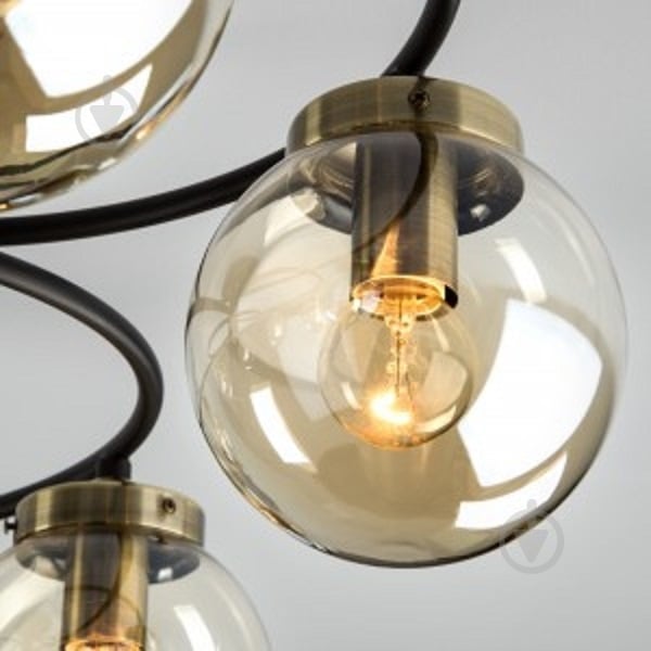 ВИТРИНА! Люстра потолочная Strotskis Link 6x60 Вт E14 черный 70104/6 - фото 3