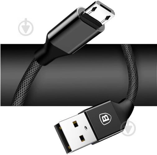 Кабель BASEUS USB – microUSB 1,5 м black Yiven - фото 3