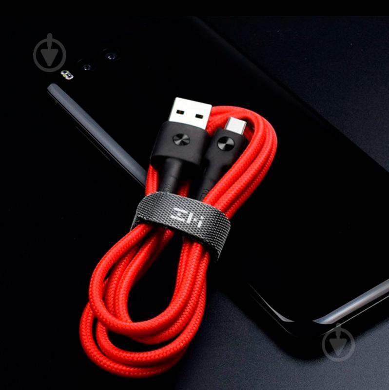 Кабель ZMI USB – microUSB 1 м red (L603) Braided - фото 4