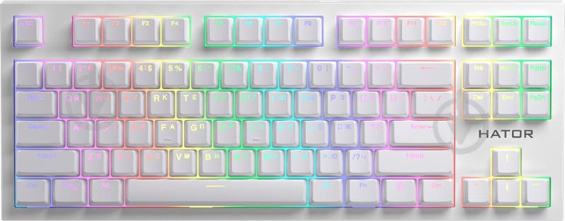 Клавиатура игровая Hator Skyfall (HTK-664) TKL PRO Wireless white - фото 1