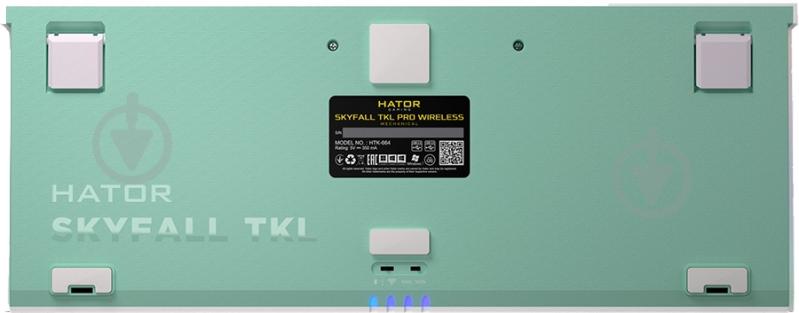 Клавиатура игровая Hator Skyfall (HTK-664) TKL PRO Wireless white - фото 6