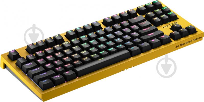 Клавиатура игровая Hator Skyfall (HTK-668) TKL PRO Wireless yellow - фото 3