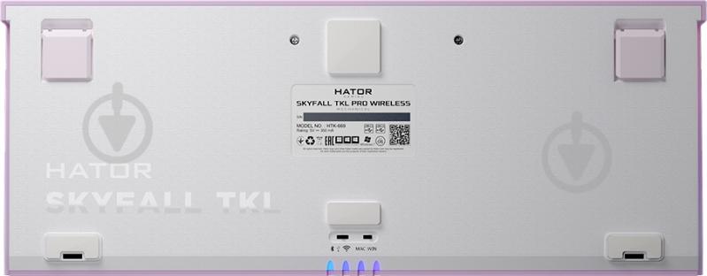 Клавиатура игровая Hator Skyfall (HTK-669) TKL PRO Wireless lilac - фото 6 Клавиатура игровая Hator Skyfall (HTK-669) TKL PRO Wireless lilac - фото 6