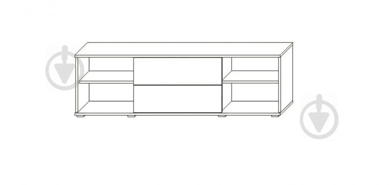 Тумба под ТВ SOKME 2Д / 2Ш Герда белый/дуб артизан - фото 2
