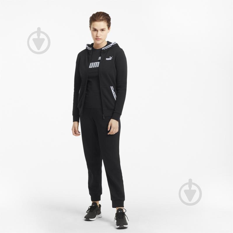 Джемпер Puma Amplified Full-Zip Hoodie 58591101 р. L чорний - фото 5